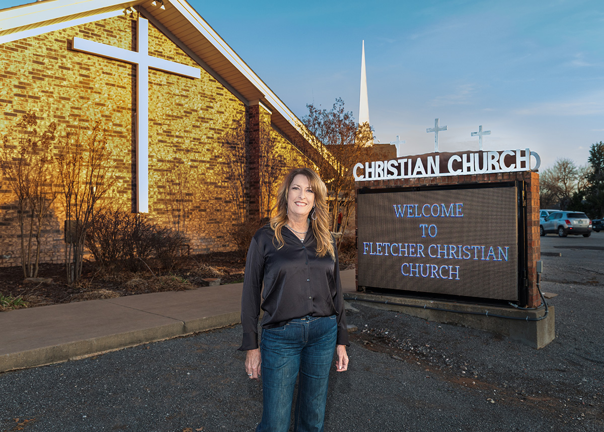 Carla with church community