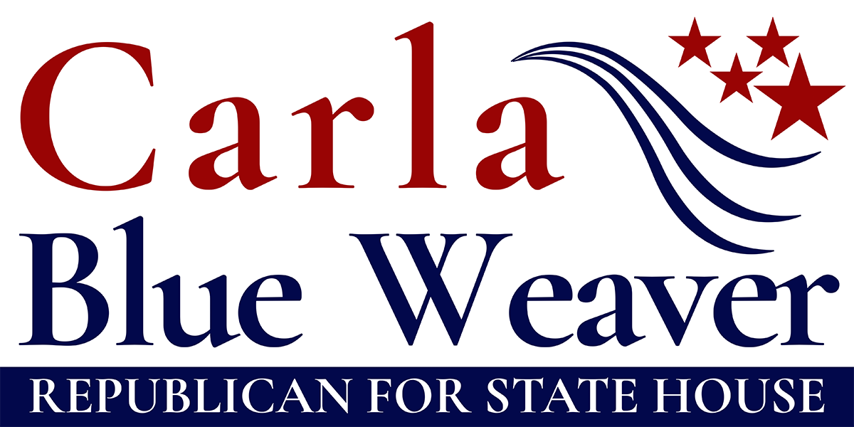 Carla Blue Weaver campaign logo
